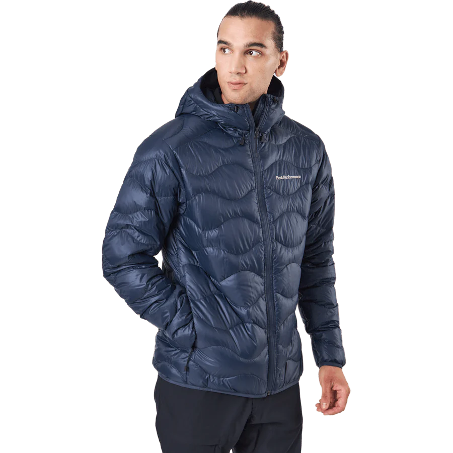 M Helium Down Hood Jacket Blue Shadow