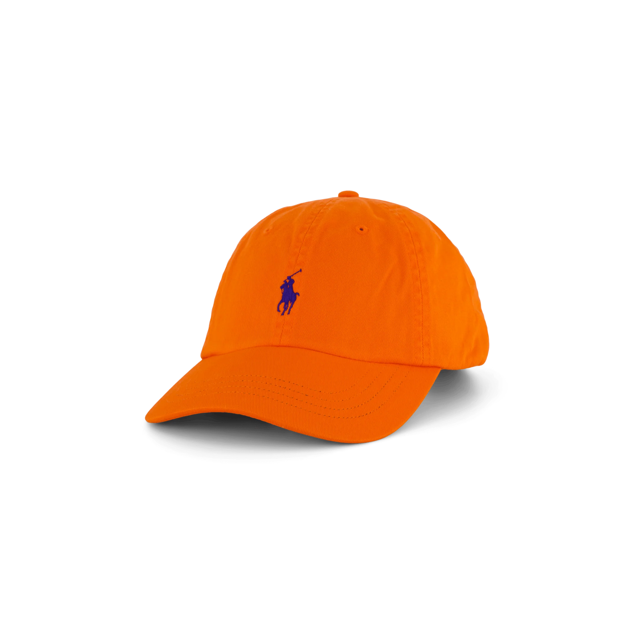 Cotton Chino Ball Cap Sailing Orange