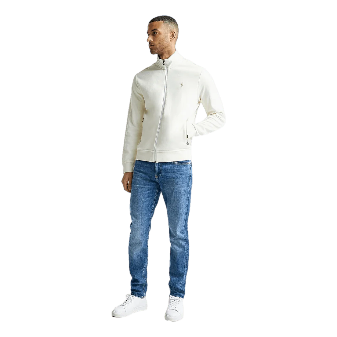 Polo Ralph Lauren Full Zip Double Knit Jersey 002 Clubhouse - Image 3