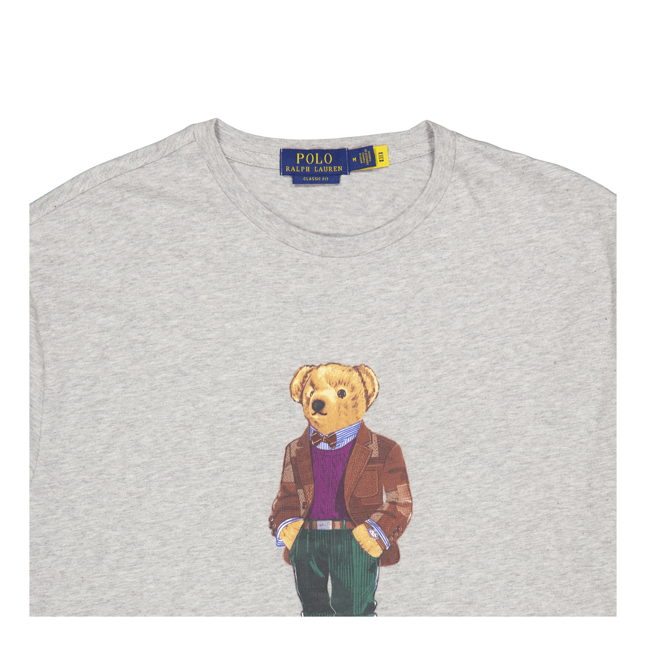 Polo Ralph Lauren Graphic T-shirt 025 Fa23 Andover Hthr Hrtg Bea - Image 3