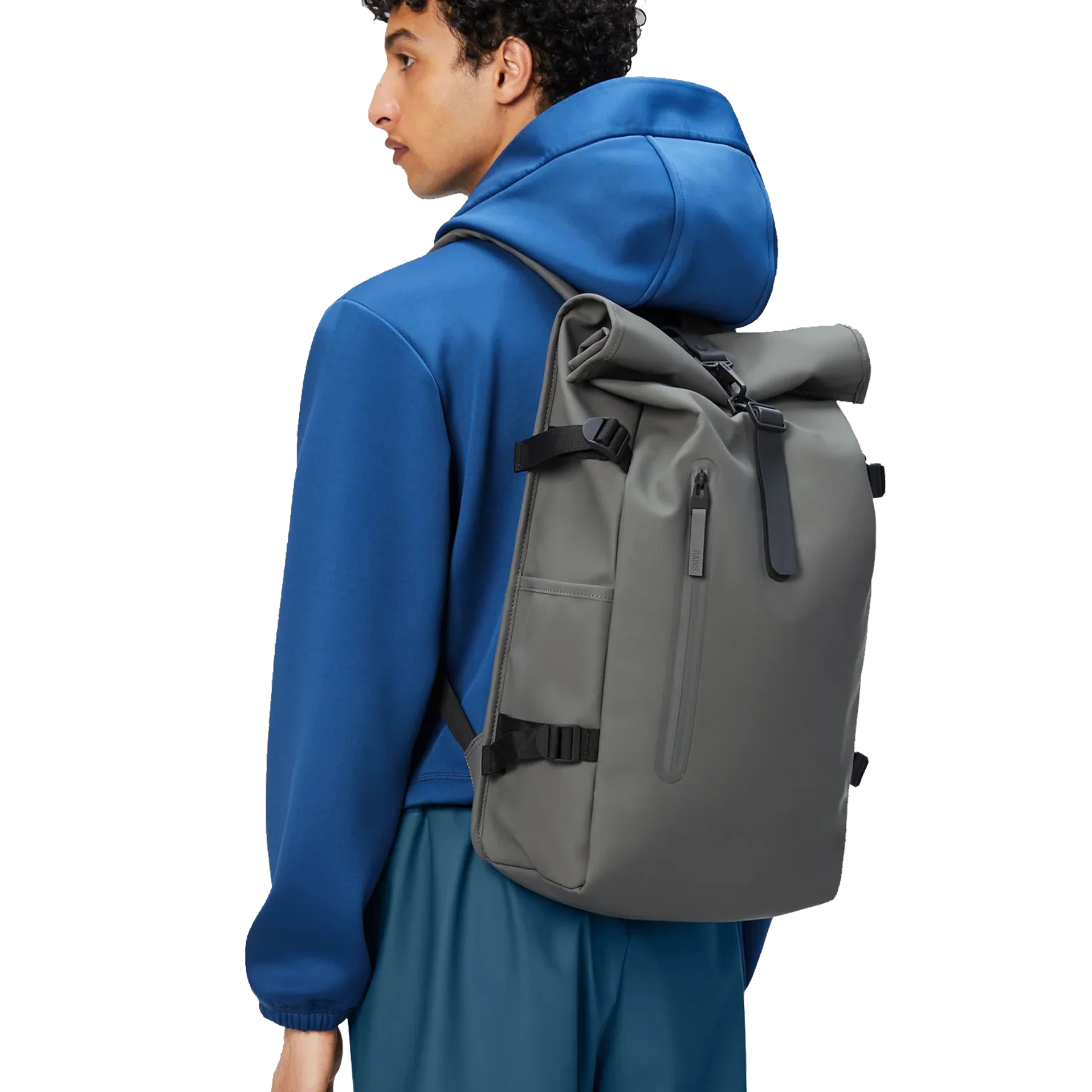 Rolltop Rucksack Large W3 13 Grey - Image 4