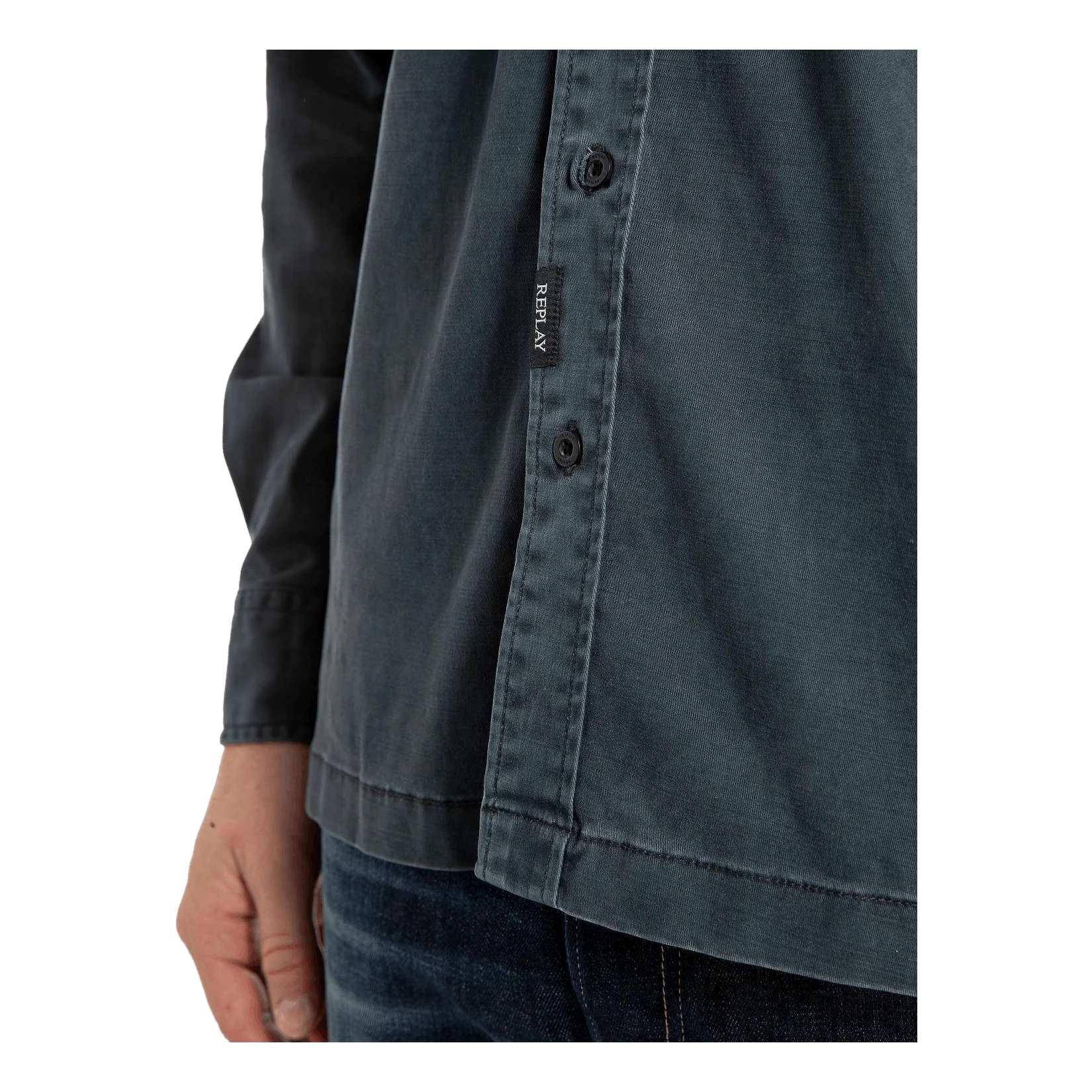 Washed Shirt 094 Ocean Blue - Image 4