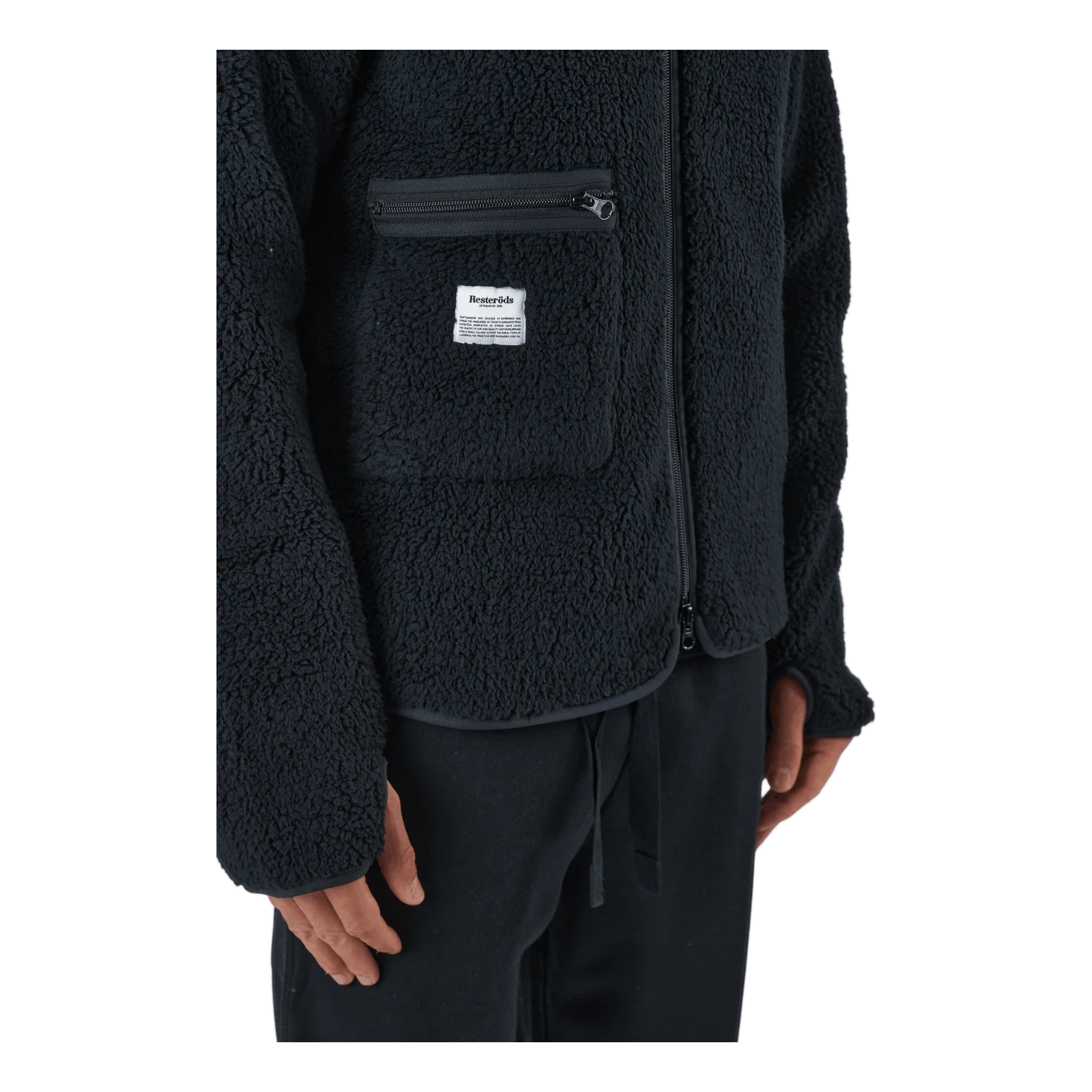 Fleece Jacket Black - Image 4
