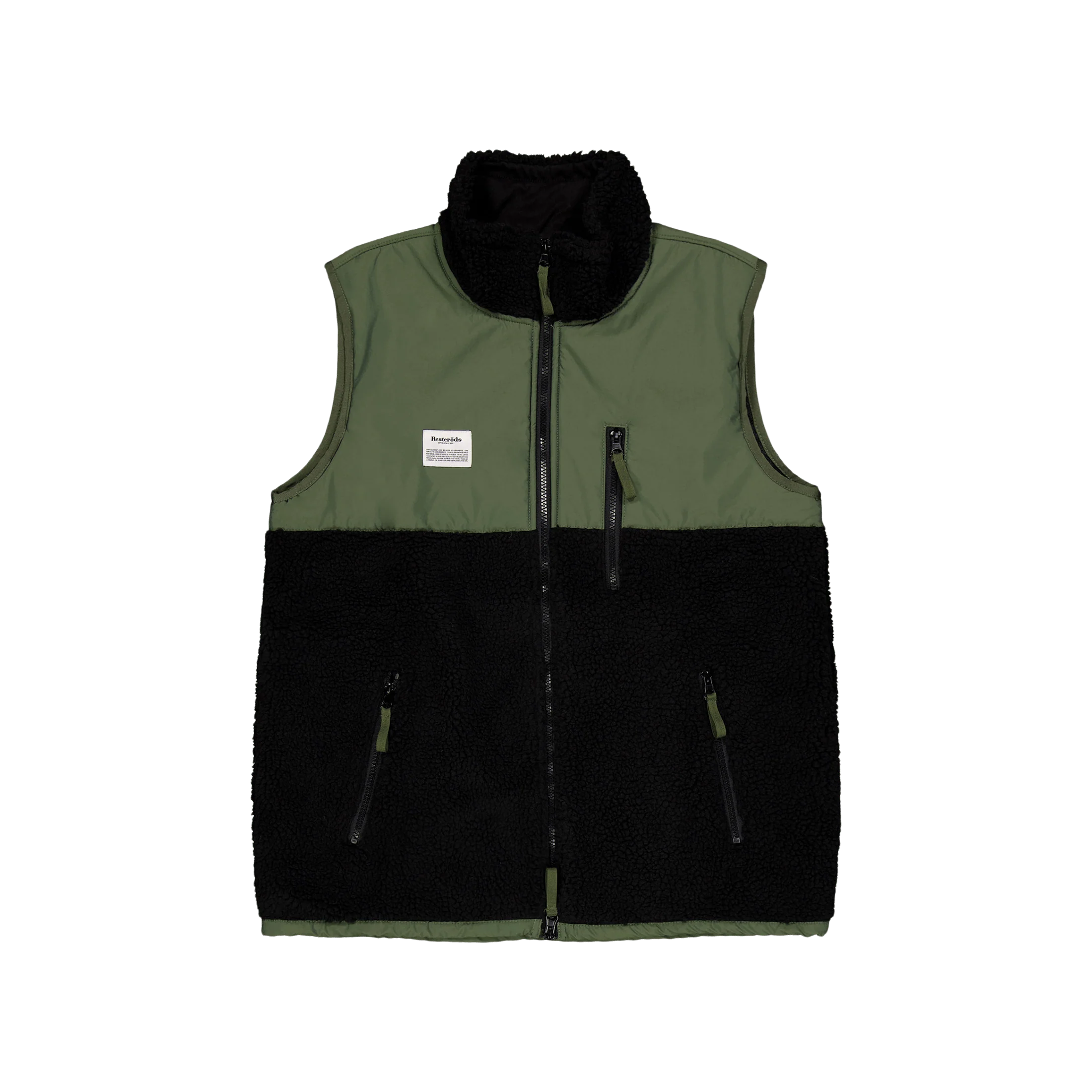 Panel Fleece Vest Zip 990