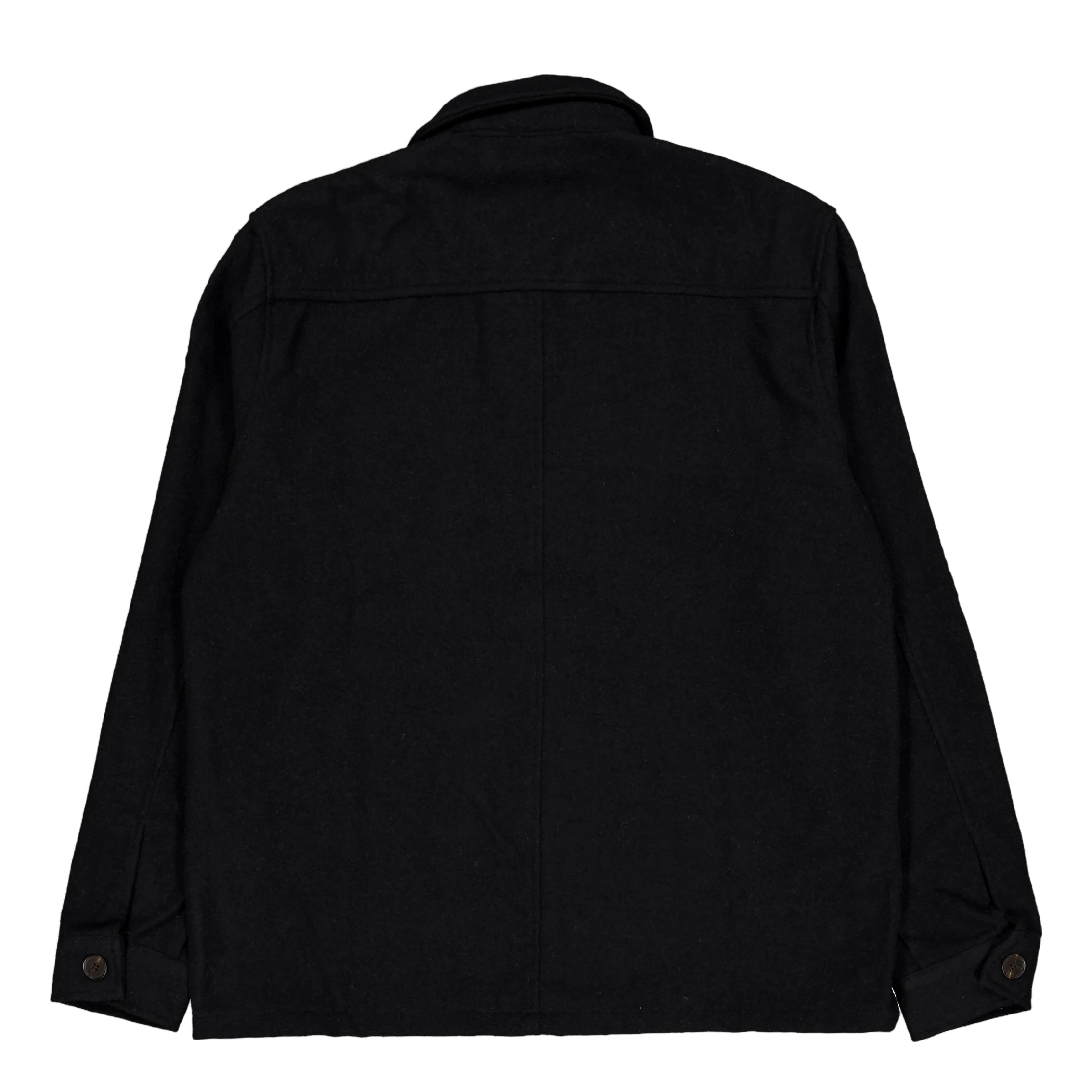 Wool Overshirt Black - Image 2