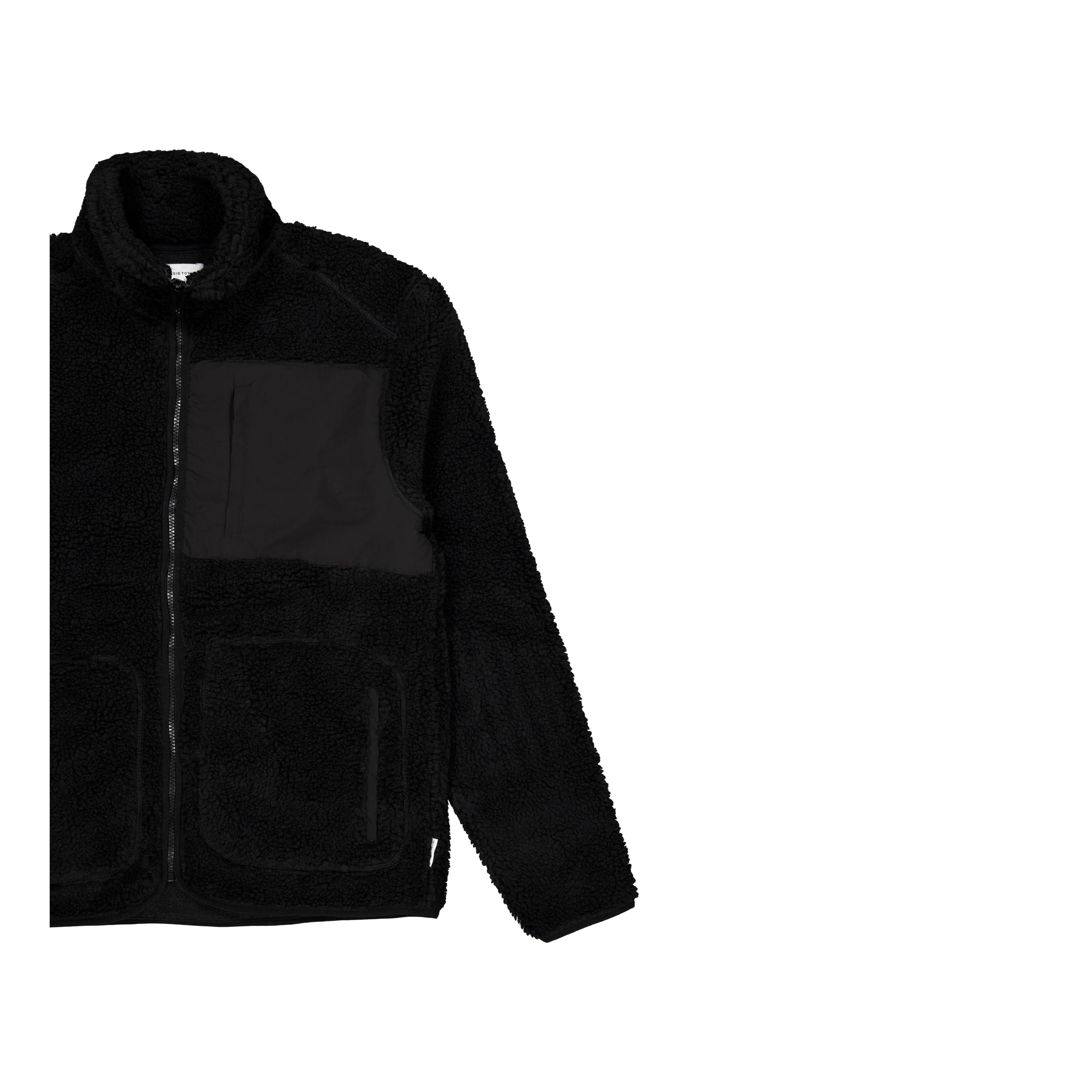 Studio Total Contrast Pile Jacket - Image 2