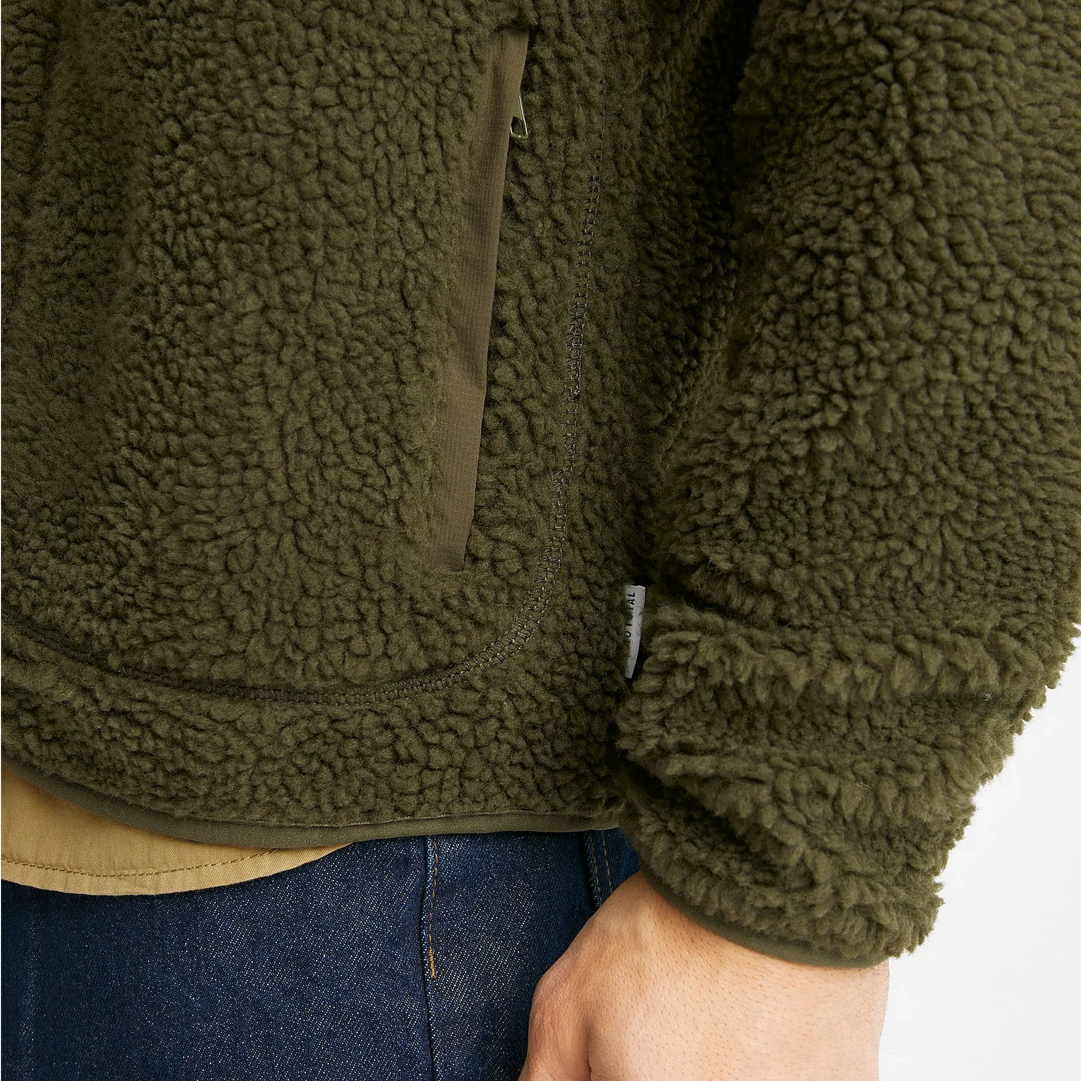Studio Total Contrast Pile Jacket - Image 3