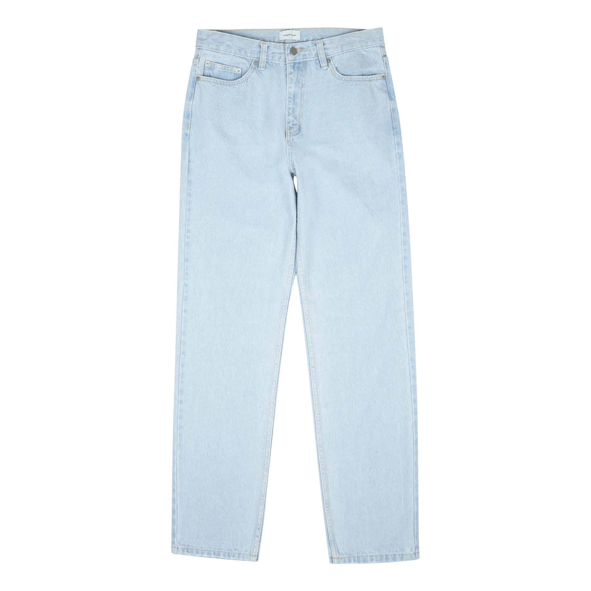 Studio Total Icon Regular Straight Jeans Bleached - Image 3