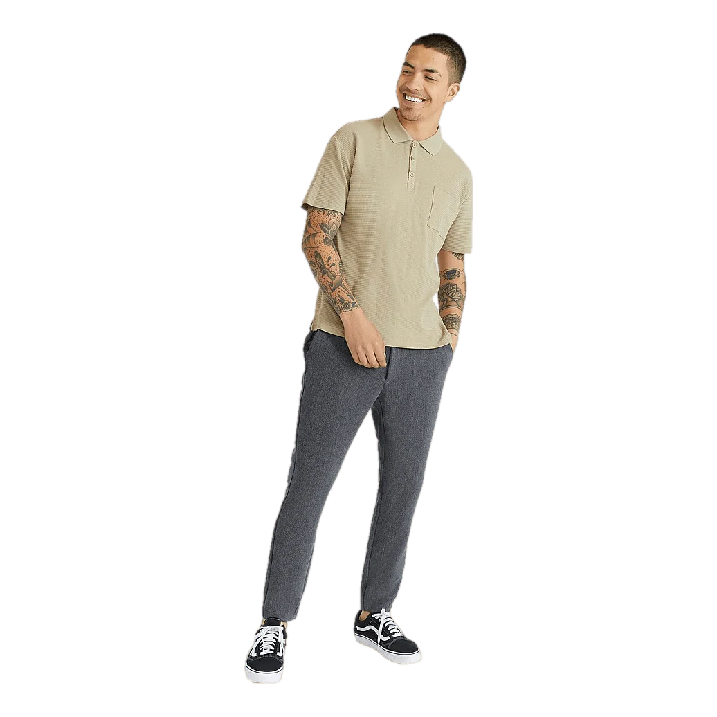 Studio Total Studio Total Structured Polo Shirt Khaki - Image 3