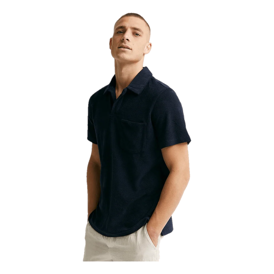 Studio Total Studio Total Terry Open Collar