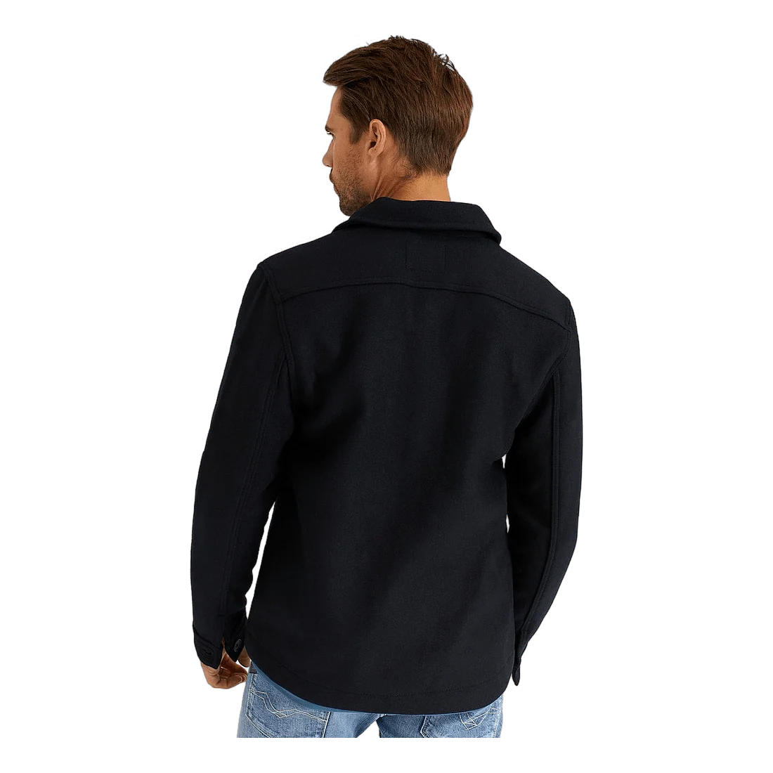 Studio Total Wool Overshirt With Pockets - Image 2