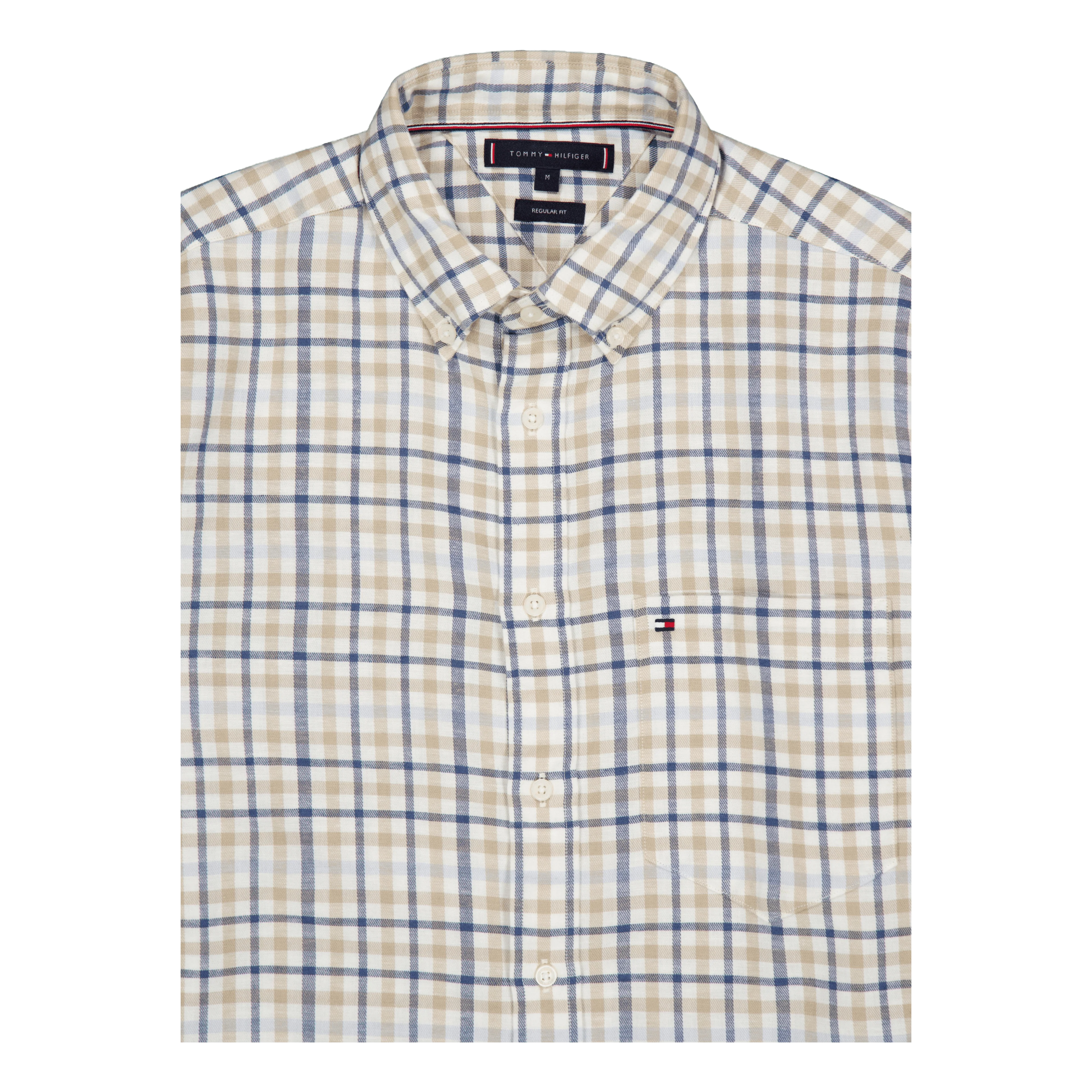 Brushed Linen Gingham Rf Shirt White - Image 3