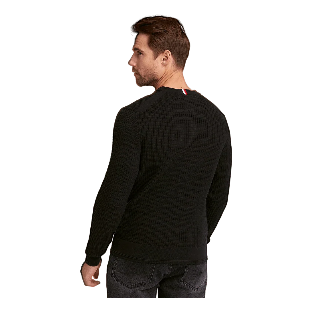 Tommy Hilfiger Grid Structure Crew Neck - Image 2