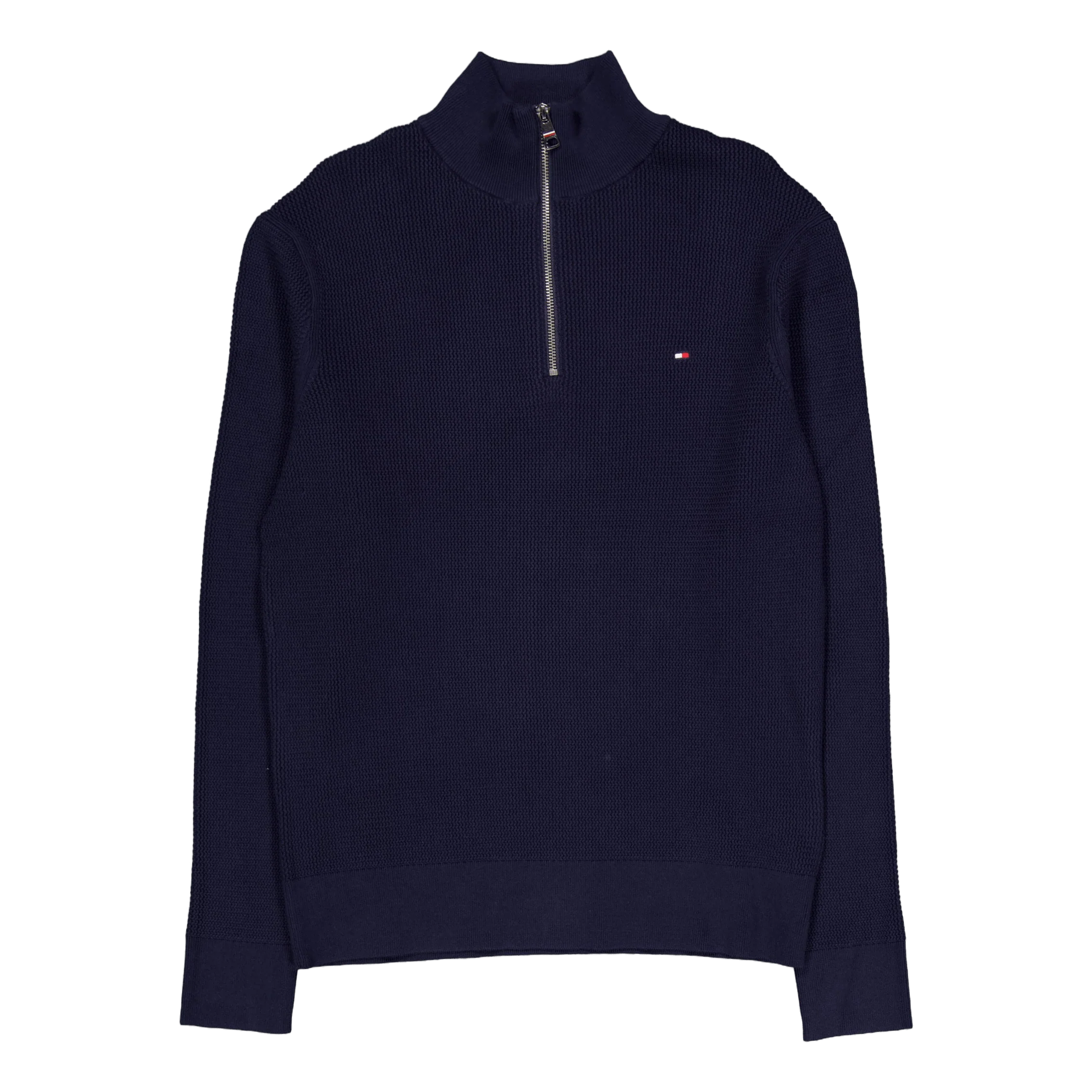 Racking Structure Zip Mock Blue