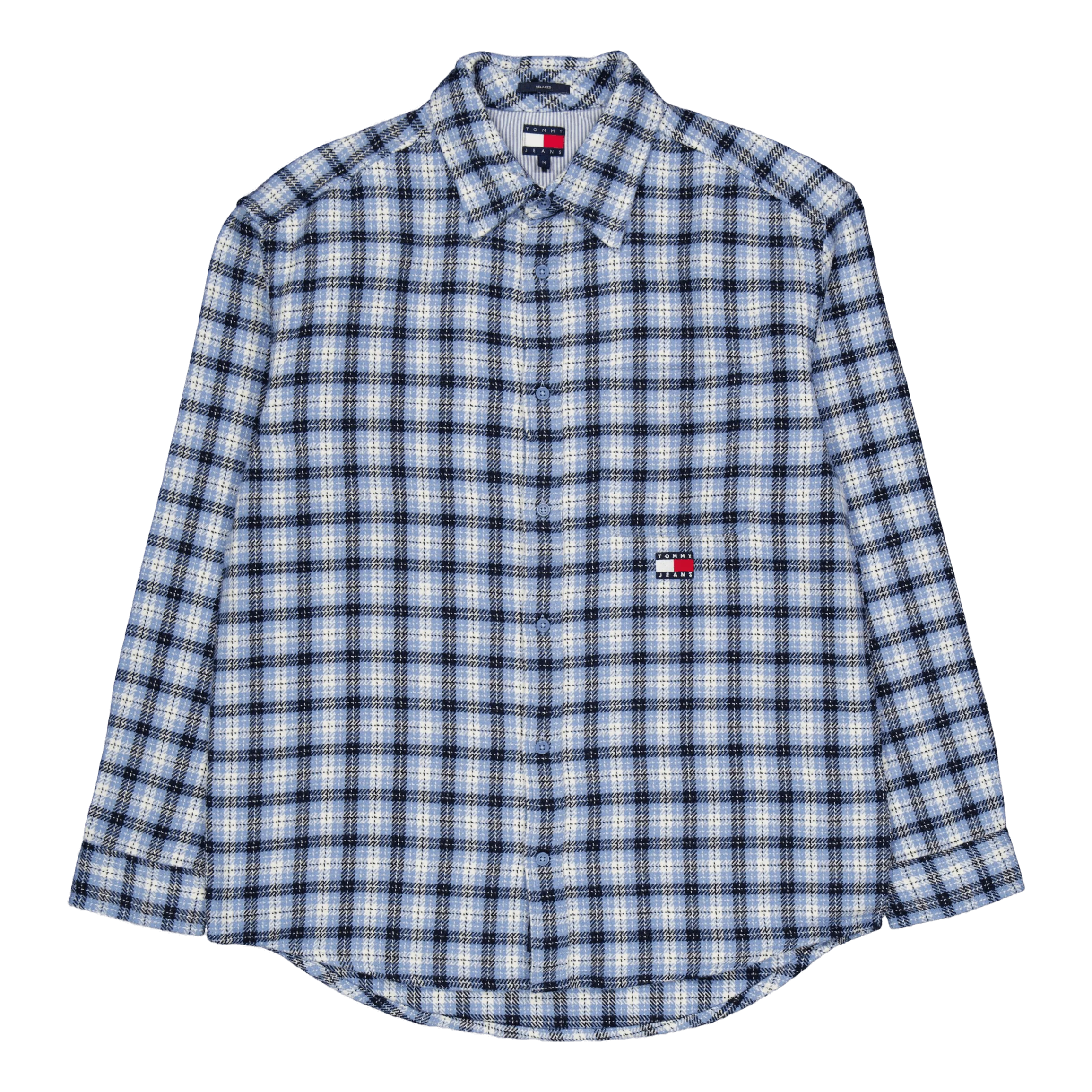 Tjm Badge Flannel Shirt Ext Blue - Image 2