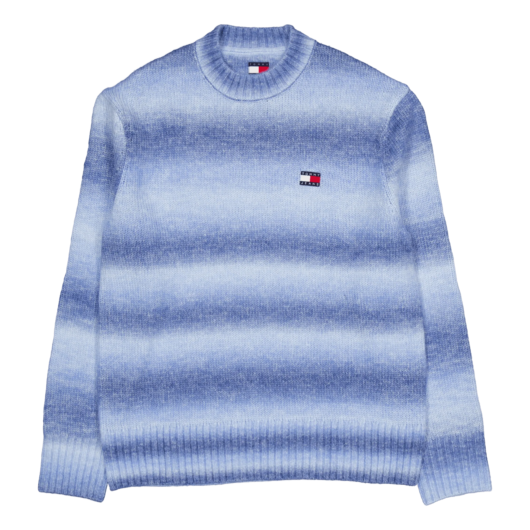 Tjm Reg Ombre Cneck Sweater Blue - Image 2