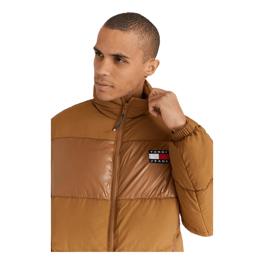 Tommy Hilfiger Tjm Tonal Colorblock Puffer Desert Khaki - Image 3