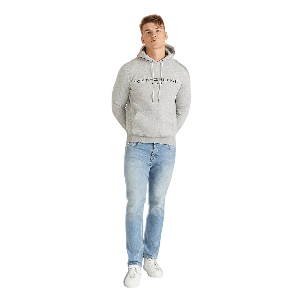 Tommy Logo Hoody Cloud Htr - Image 3