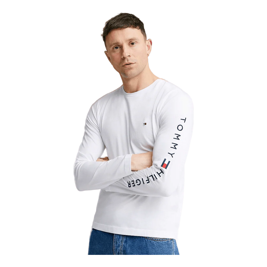 Tommy Hilfiger Tommy Logo Long Sleeve Tee Ybr - Image 2