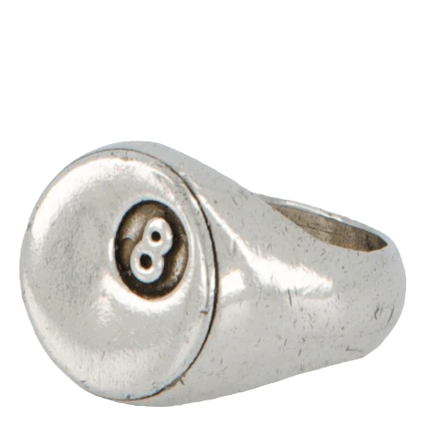 8 Ball Ring Silver