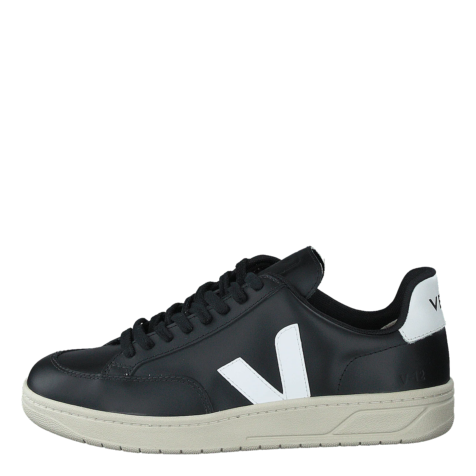 V-12 Leather Black_white Black White
