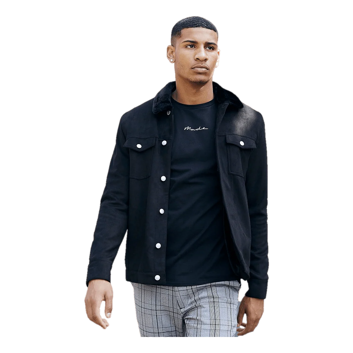 Teddy Trucker Fake Suede Fur - Image 6