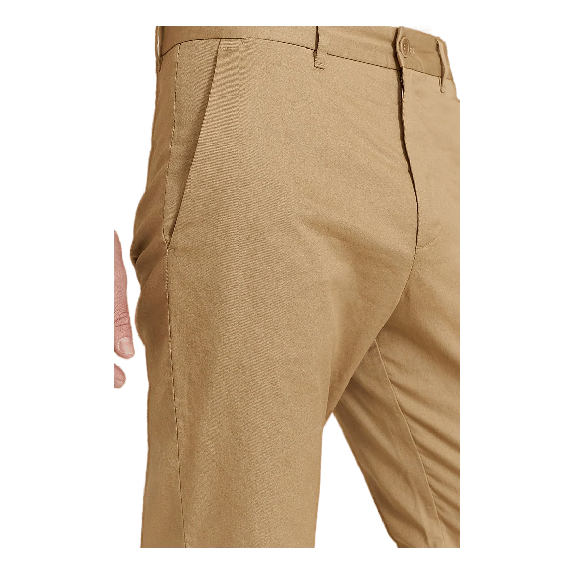 Marcus Light Twill Trousers Khaki - Image 2