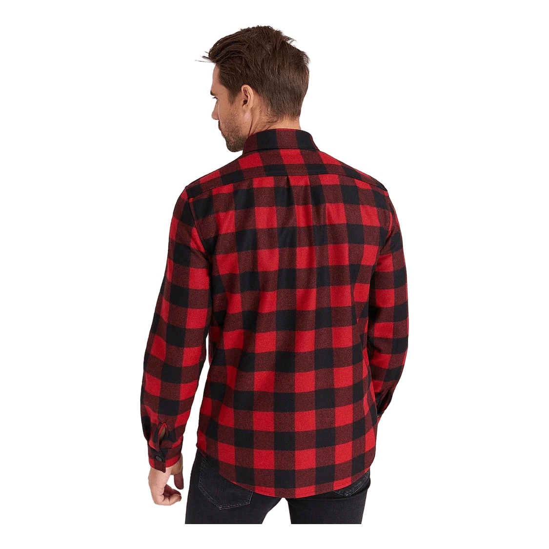Alaskan Melton Wool Overshirt Red Buffalo - Image 2